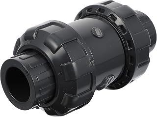 Zerodeko 1pc One Way Non Return Water Inline Check Valve PVC Leak Easy Install High Strength for Water Pumps Prevents Backward Valve