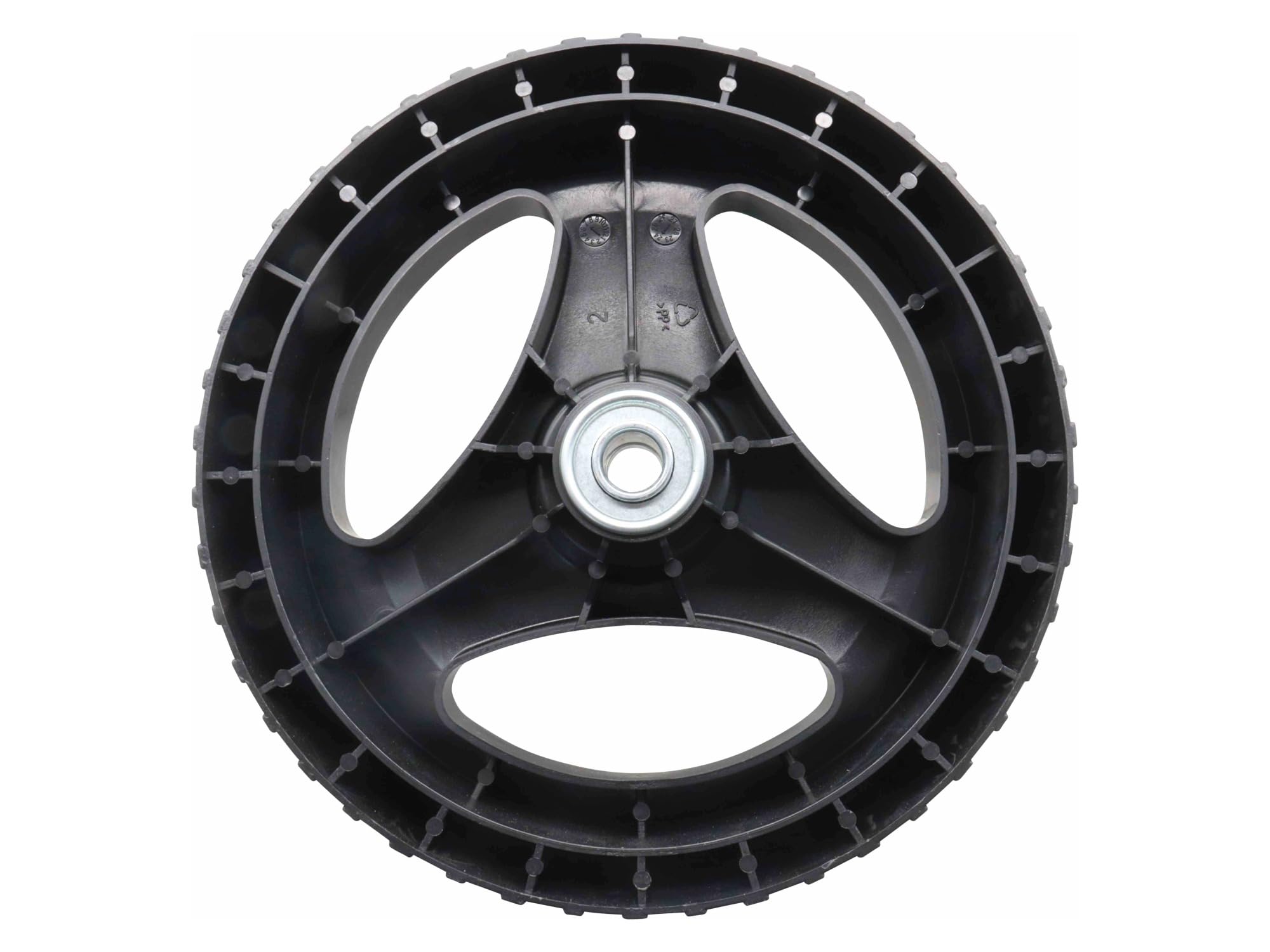 SECURA 2x Roue arrière avec enjoliveur compatible avec Scheppach MS132-42 SE Tondeuse à gazon