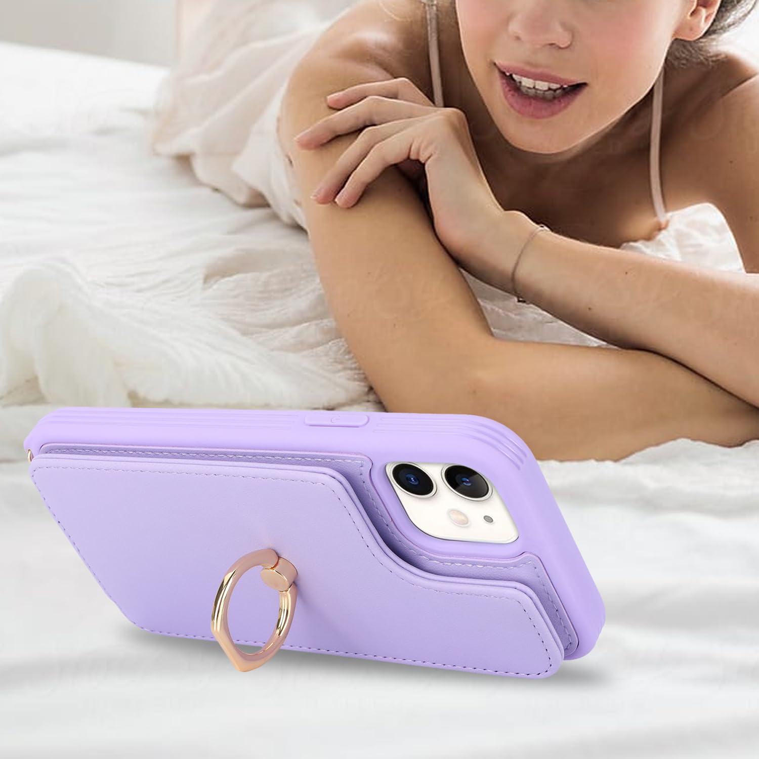 Amazon.com: Lipvina Crossbody Wallet Case for iPhone 12 Mini with