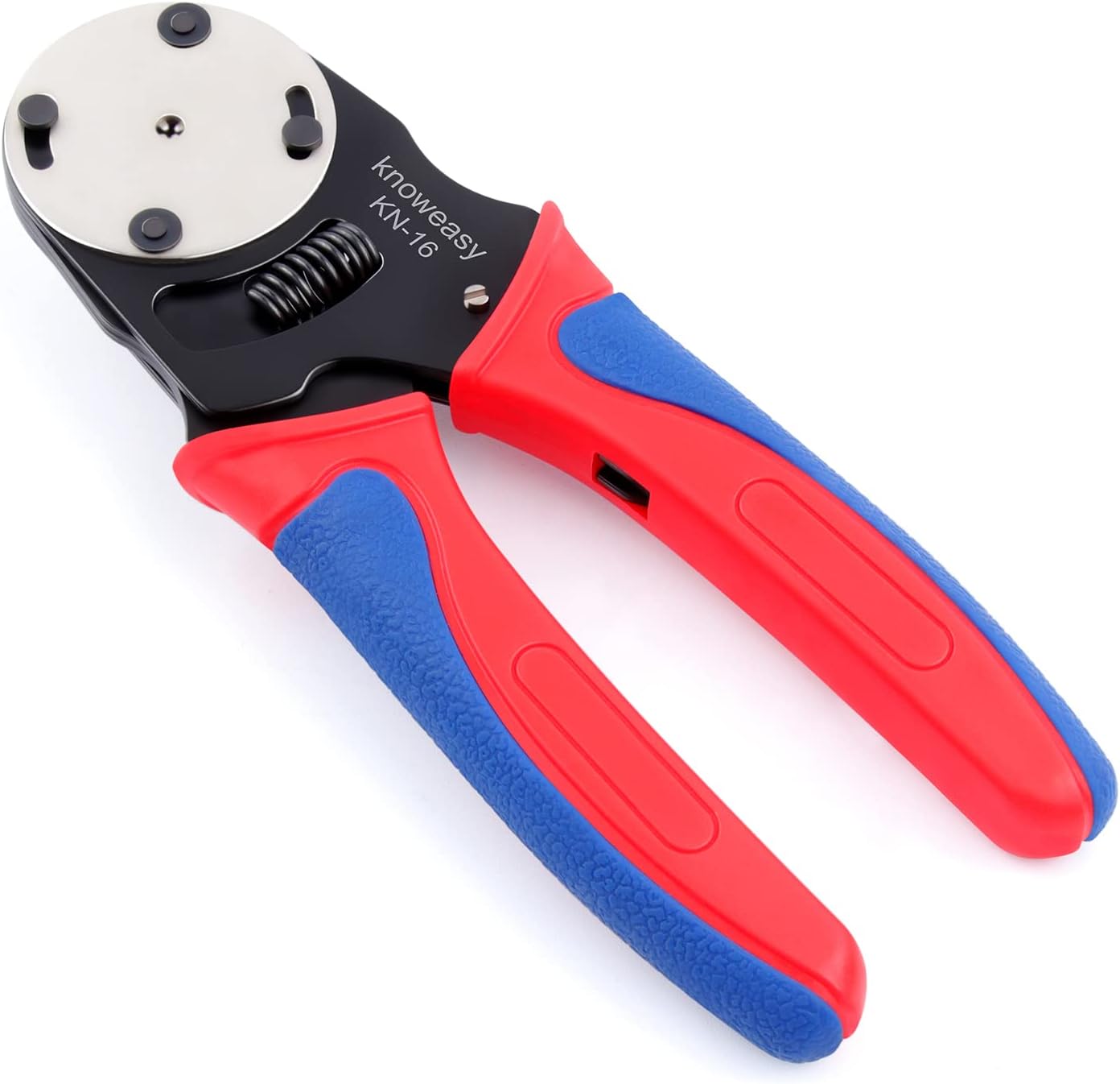 Knoweasy Deutsch Crimper, 4 Way Indent, 8 Impression Closed Barrel Crimper with Deutsch Crimp Tool for Deutsch Contacts - Gage 14, 16, 18 - Perfect for Automotive Application