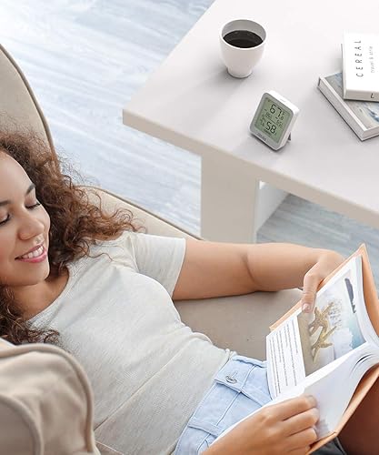 Miniatura 7 de Govee Higrómetro digital Bluetooth para interiores, medidor de humedad y temperatura de la habitación con monitoreo remoto de aplicaciones, pantalla