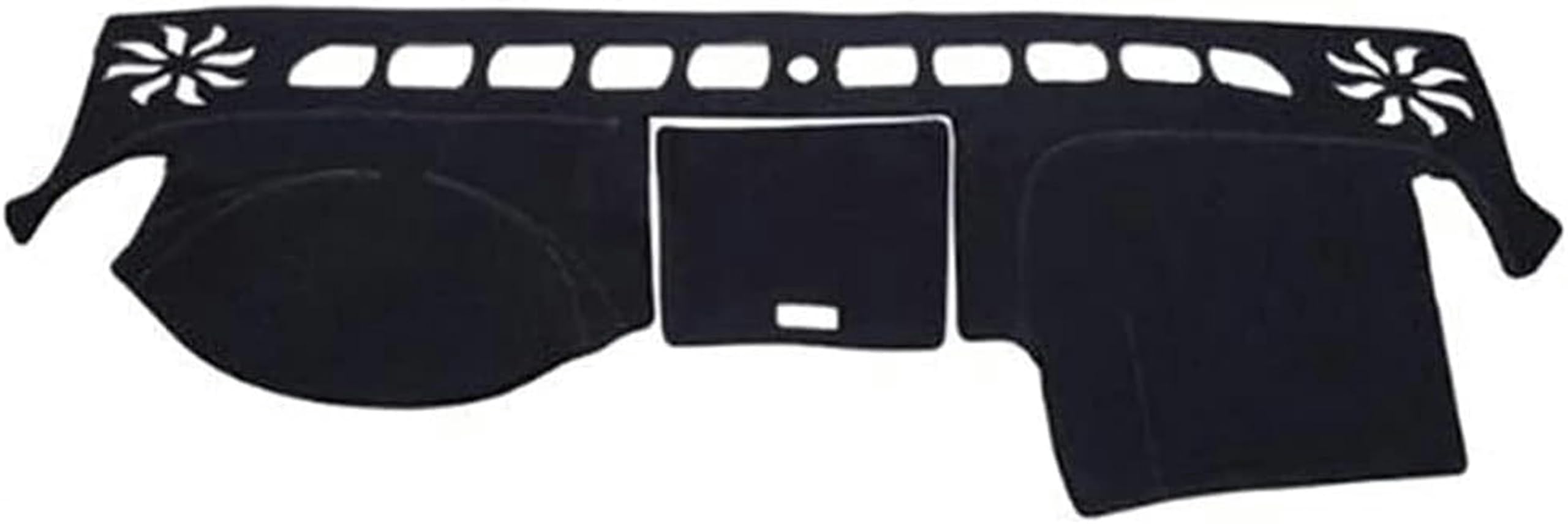 Car Flannel Dashboard Cover Mat, for Isuzu D-max 2015 2016 2017 2018, Anti-Slip Mat Dashboard Cover Pad Interior