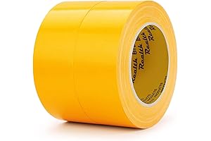 Duct Tape 2 Premium Yellow Rolls for Multiple Applications