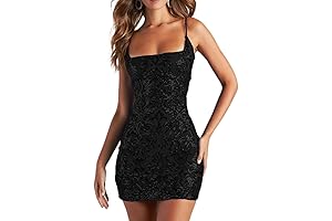 Women's Spaghetti Straps Sparkly Sequins Homecoming Bodycon Mini Dress