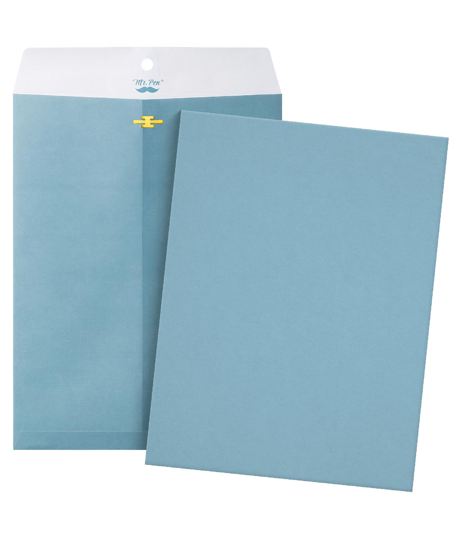 Mr. Pen- Clasp Kraft Envelopes, 18 Pack, 9" x 12", Blue, Document Size, Clasp and Gummed Closure