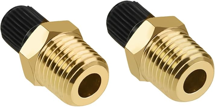2 Valve Puck Adapter Brass Air Inflator Connector Tire Pump and Use Air Hose Suitable for Portable Compressors