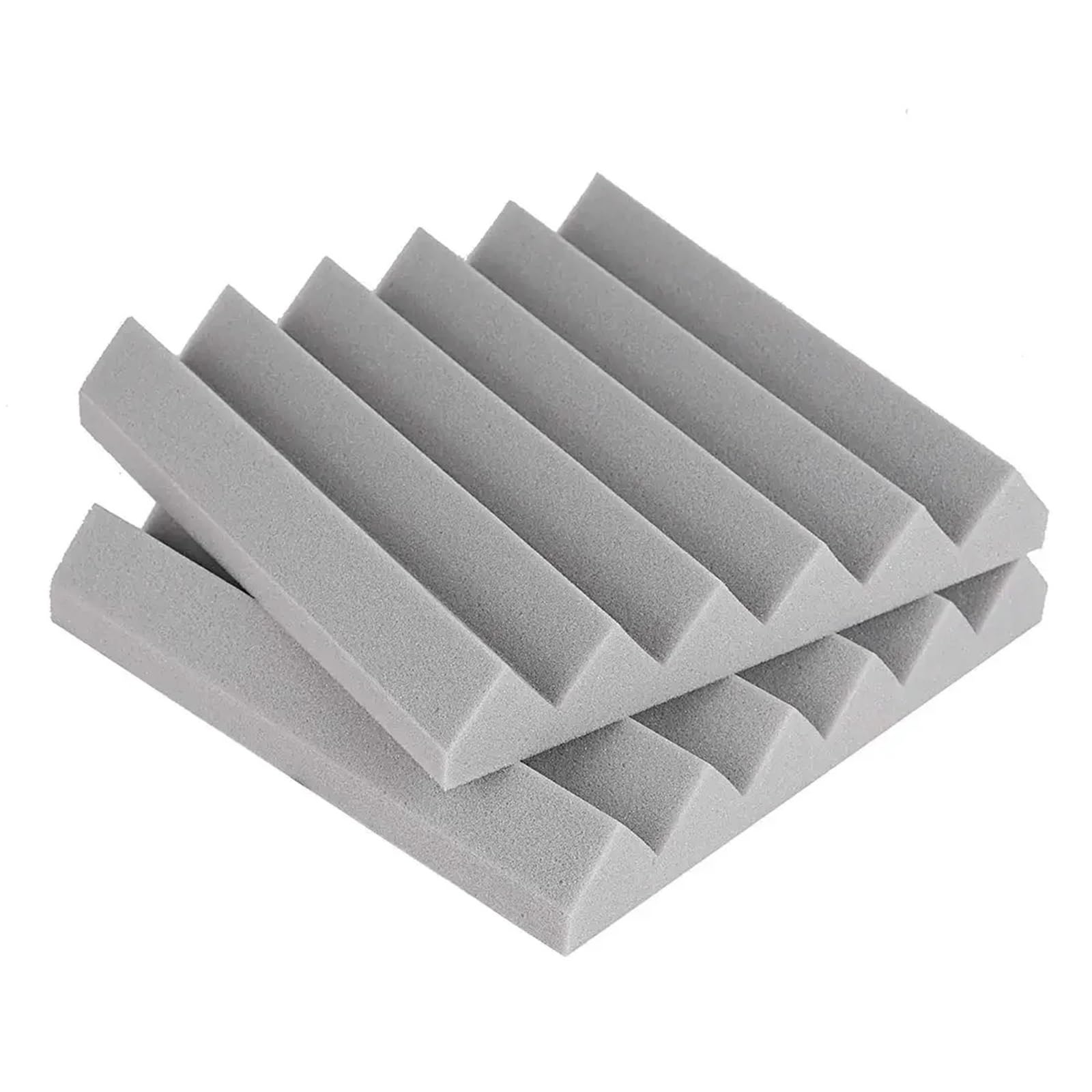 Pannelli Fonoassorbenti Cunei in schiuma acustica da studio Piastrelle Pannello fonoassorbente Spugna for trattamento di assorbimento e isolamento acustico(GRAY)