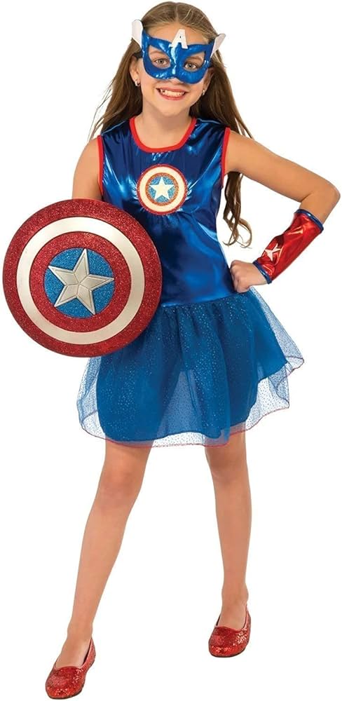 Amazon.co.jp: Marvel Girls Captain America Costume マーベル