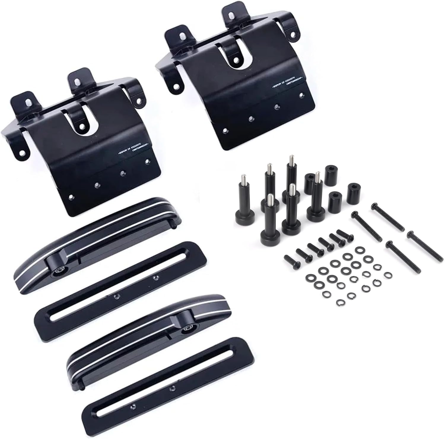Panical Flip Highway Pegs Adjustable Foot Pedals For Honda Goldwing GL1800 GL1800B F6B 2021-2026 Aluminum Alloy Black