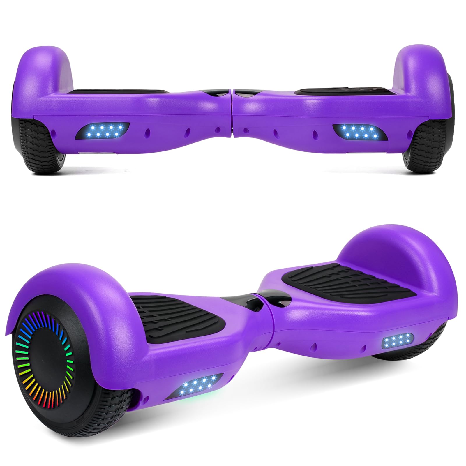 Hoverboard, 6.5 Inch Self Balancing Hoverboards with Bluetooth and Flashing LED Lights, Hover Board for Kids Teenagers