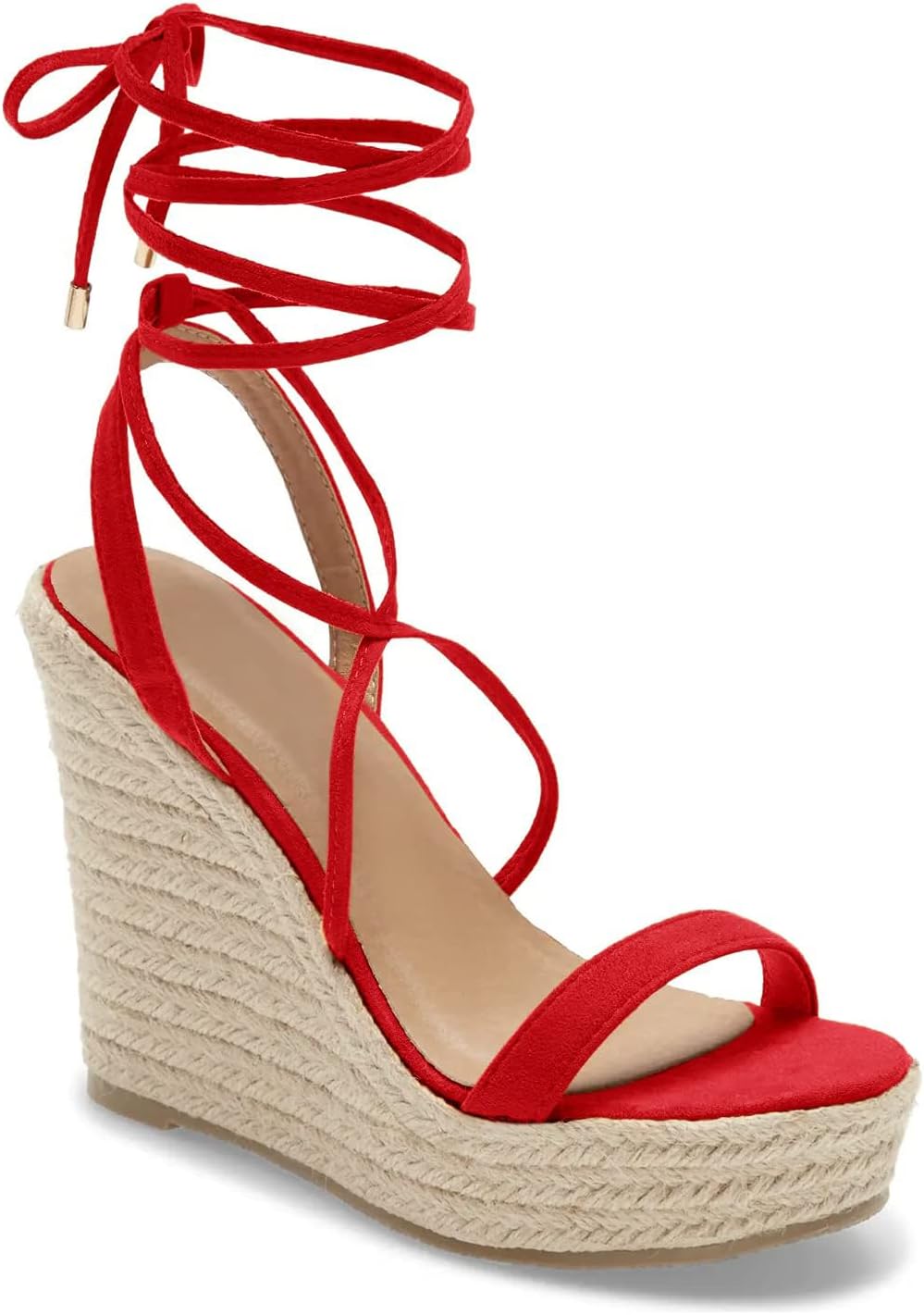 Women's Espadrille Wedges Lace Up Platform Ankle Cross Strap Slingback Summer Dress Sandals