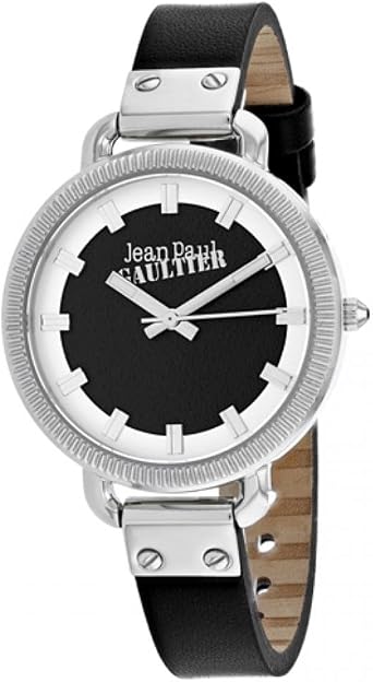 Jean Paul Gaultier Women's Index 36mm Black Leather Band Quartz Watch  8504312 : Amazon.it: Orologi