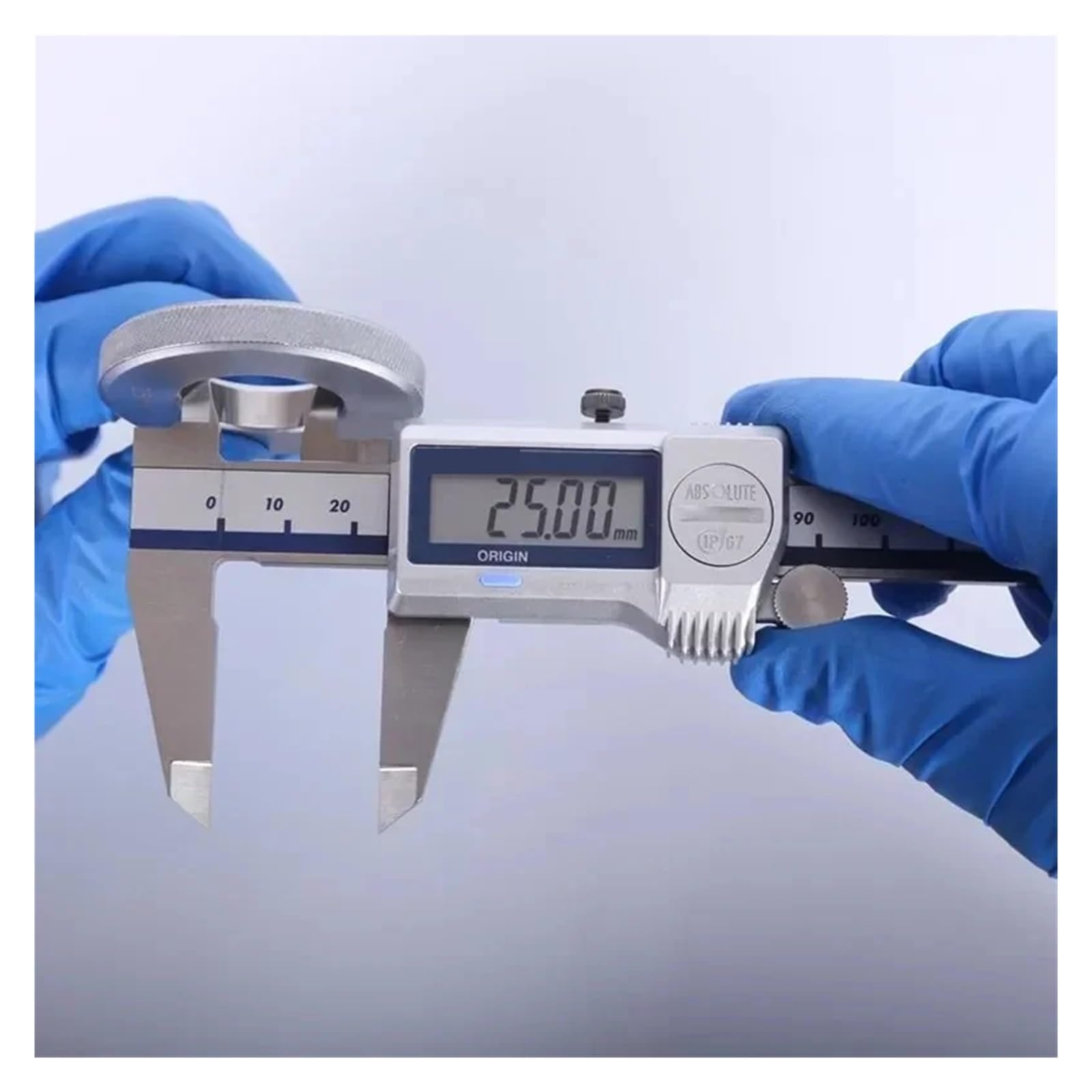Calibri digitali 500-752-20 IP67 Resistente all'acqua e alla polvere ABS 150mm/200mm/300mm Calibro Strumenti di misurazione digitale per officina meccanica(500-753-20(0-200mm))