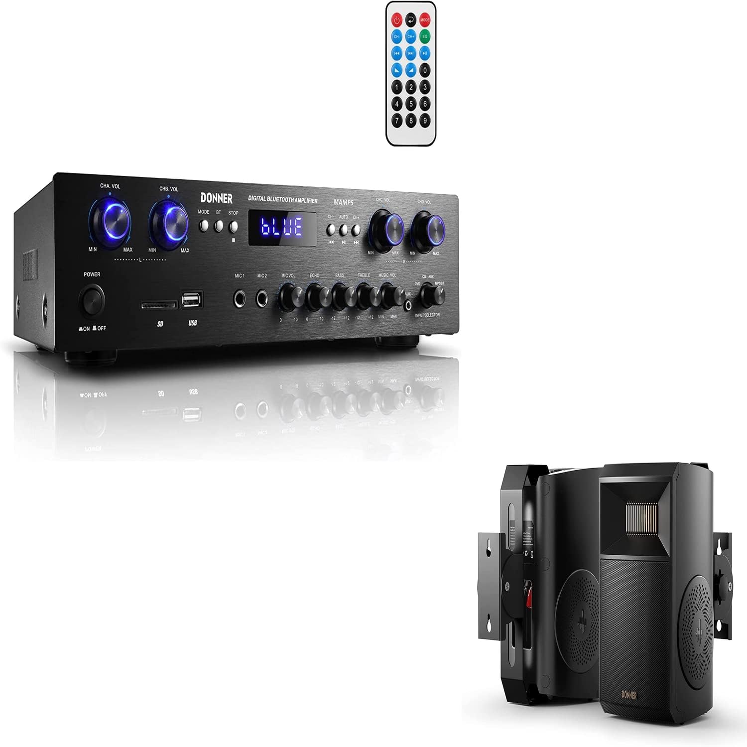 Donner - Brandclub - Donner Bluetooth 5.0 Stereo Audio Amplifier