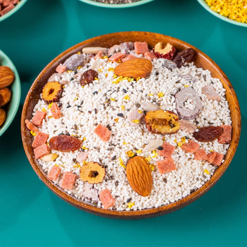 Chia noot en Fruit Lotus Wortel Poeder Soep (500 g), Witte Schimmel Lotus Wortel Poeder Soep, Rose Lotus Wortel Poeder… - Image 5