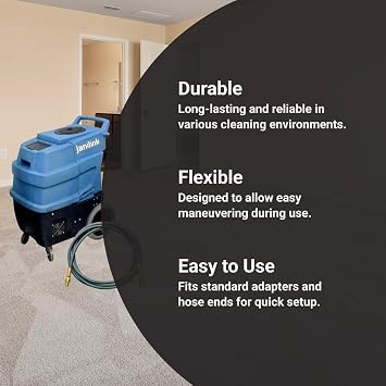 High Pressure Solution Hose for Carpet Extractors 15 FT