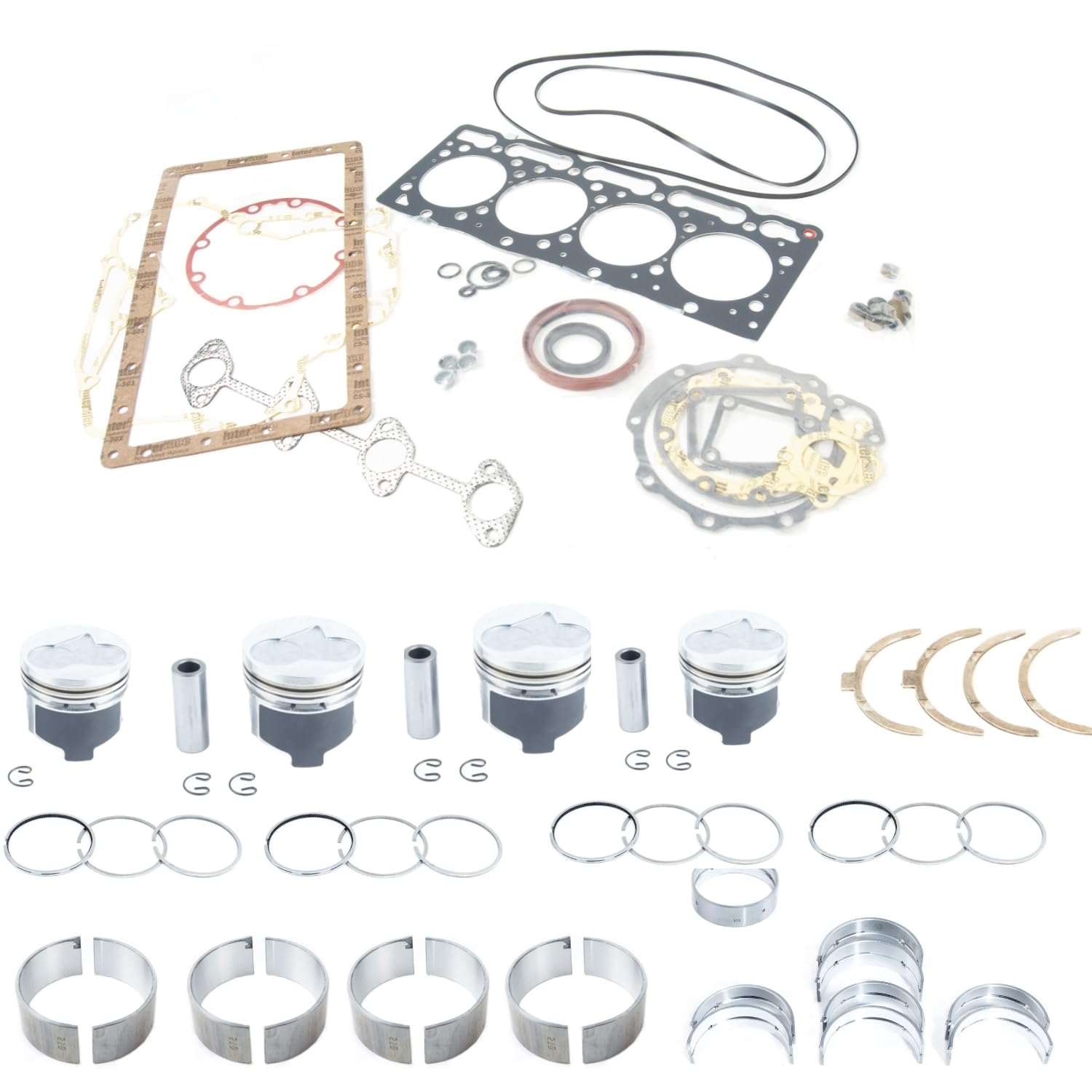 Kit revisione motore Compatibile con Kubota D650 | B6001 | B6100