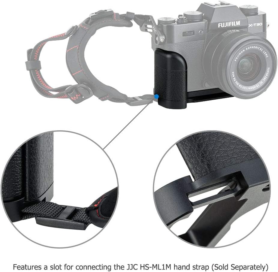 Metal X-T30 III Hand Grip L Bracket for Fuji Fujifilm XT30III X-T30III XT30II X-T30 X-T20 X-T10 Anti-Slip Handgrip Holder,with Battery Memory Card Compartment Opening & Speaker Hole, Replaces MHG-XT10 - Image 7