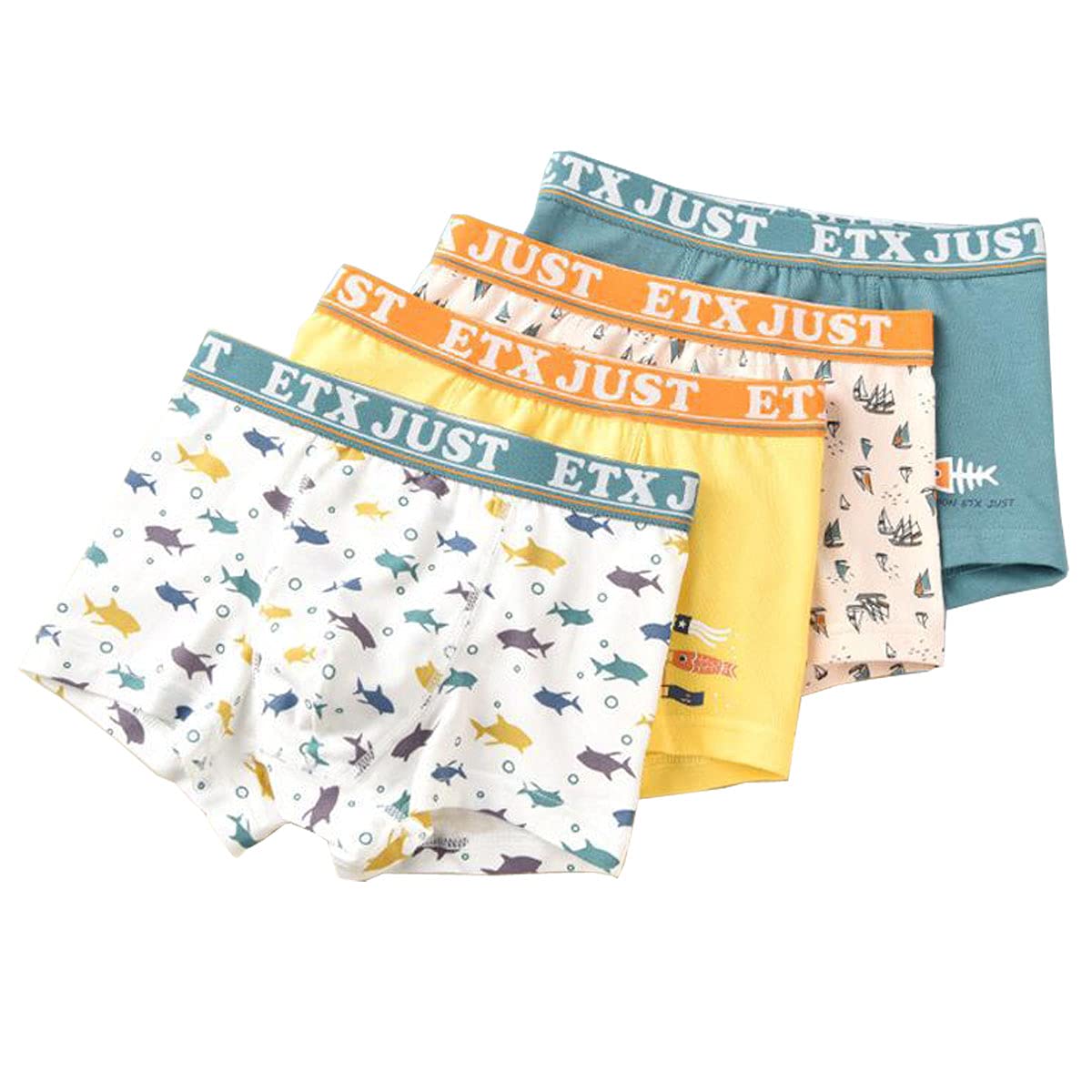 Boys Underwear Boxer Briefs Cotton Comfort Breathable Little Boys Shorts Boxer for Toddler and Big Kids