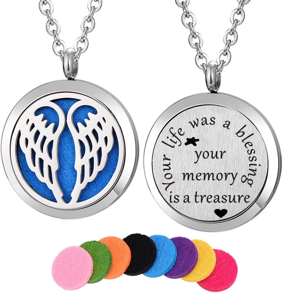 Stainless Steel Aroma Aromatherapy Essential Oil Diffuser Necklace