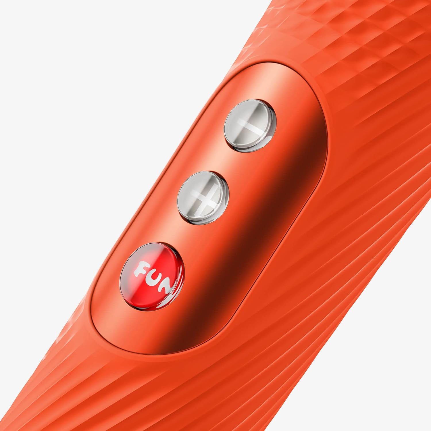 Fun Factory Vim Wand Massager Rechargeable Cordless Body Massager Quiet Operation Water Resistant Handheld Massager 5 Speeds - 3 Patterns (Sunrise Orange)