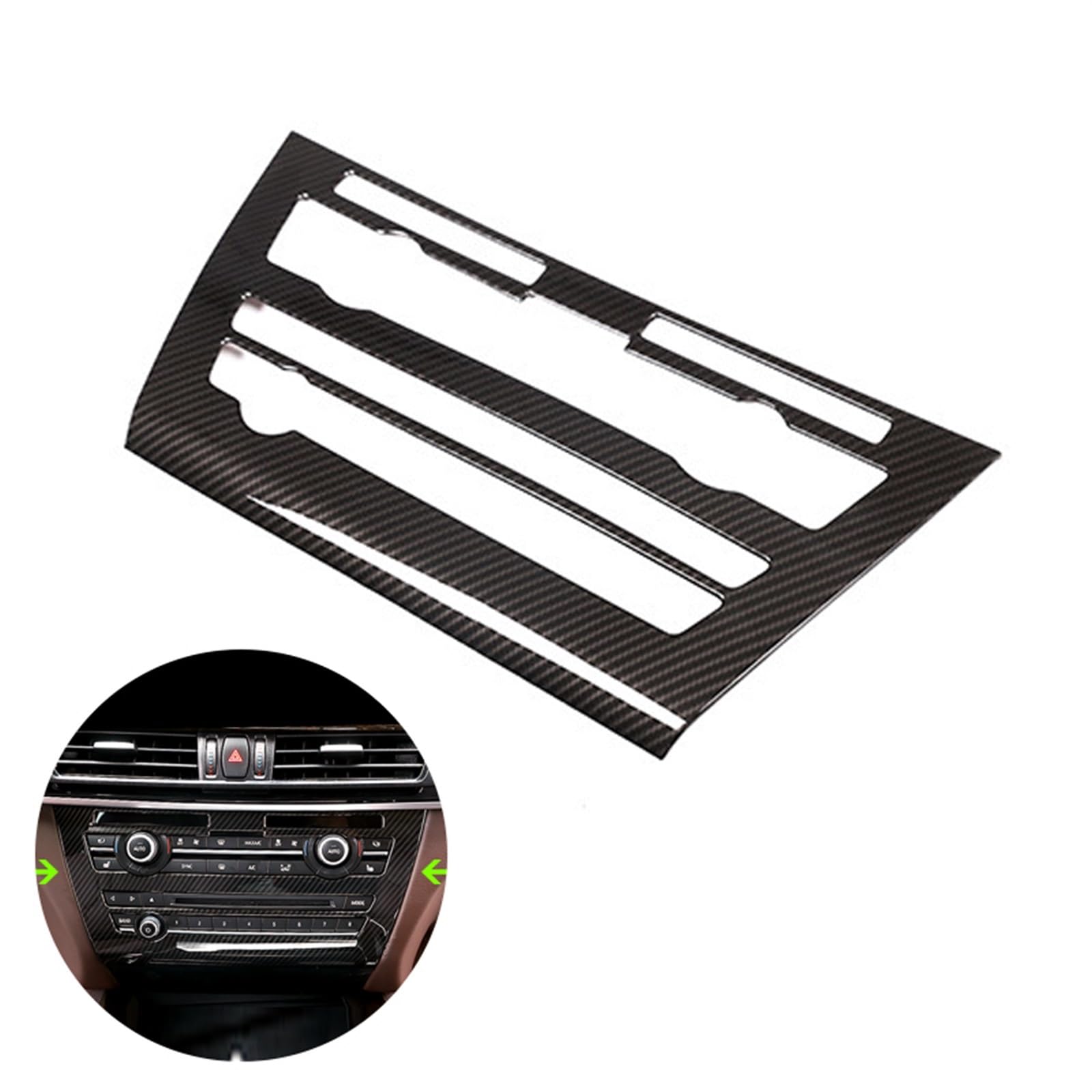Decorazione Interni Auto Per BMW X5 X6 F15 F16 - Copertura Aria Condizionata In Carbonio, Adesivo Facile Da Installare - Foto 3