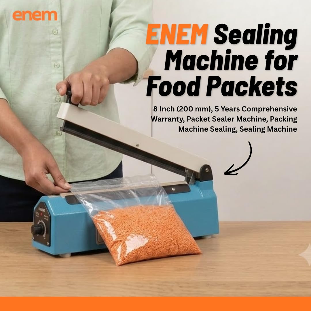 ENEM Sealing Machine for Food Packets, 12 Inch (300 mm), 5 Years Comprehensive Warranty, Packet Sealer Machine, Packing Machine Sealing, Sealing Machine, Full Customer Support from Enem 1