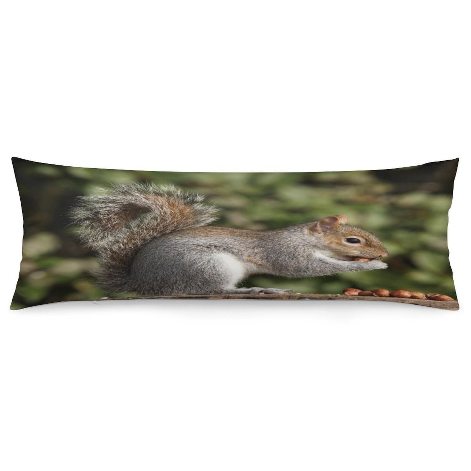 Squirrel Body Pillow Cover Soft Full Long Pillow Cover Decorative Large Pillow Case Cozy Body Pillow Pillowcase Pillow Shams for Bed Sofa Couch Room Decor 18.9 X 53 Inch