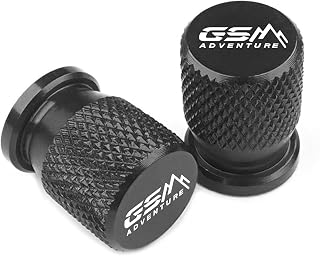 IZX Motorcycle Aluminum Wheel Tire Valve Caps for BMW R1200GS R 1200 GS LC Adventure ADV R1250GS R 1250 GS ADV F850GS F800GS F750GS F900GS R1300GS R1100GS R1150GS Adventure Accessories (Black)
