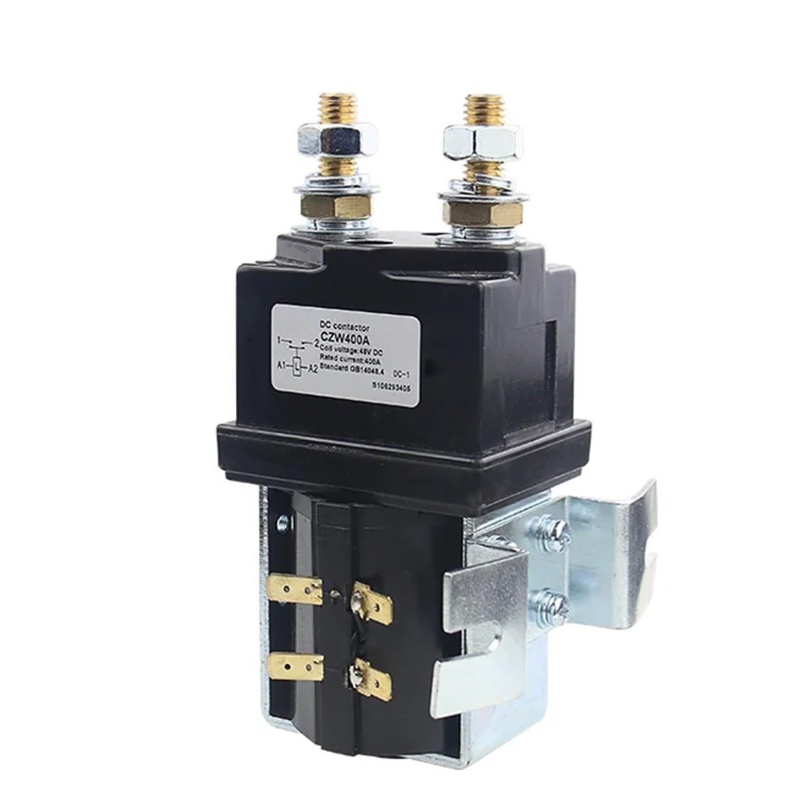 AVSBBYEPS SW200 400A DC Contactor Normally Open 12V 24V 36V 48V 60V 72V CZW400A 1Pcs(DC72V 1NO)