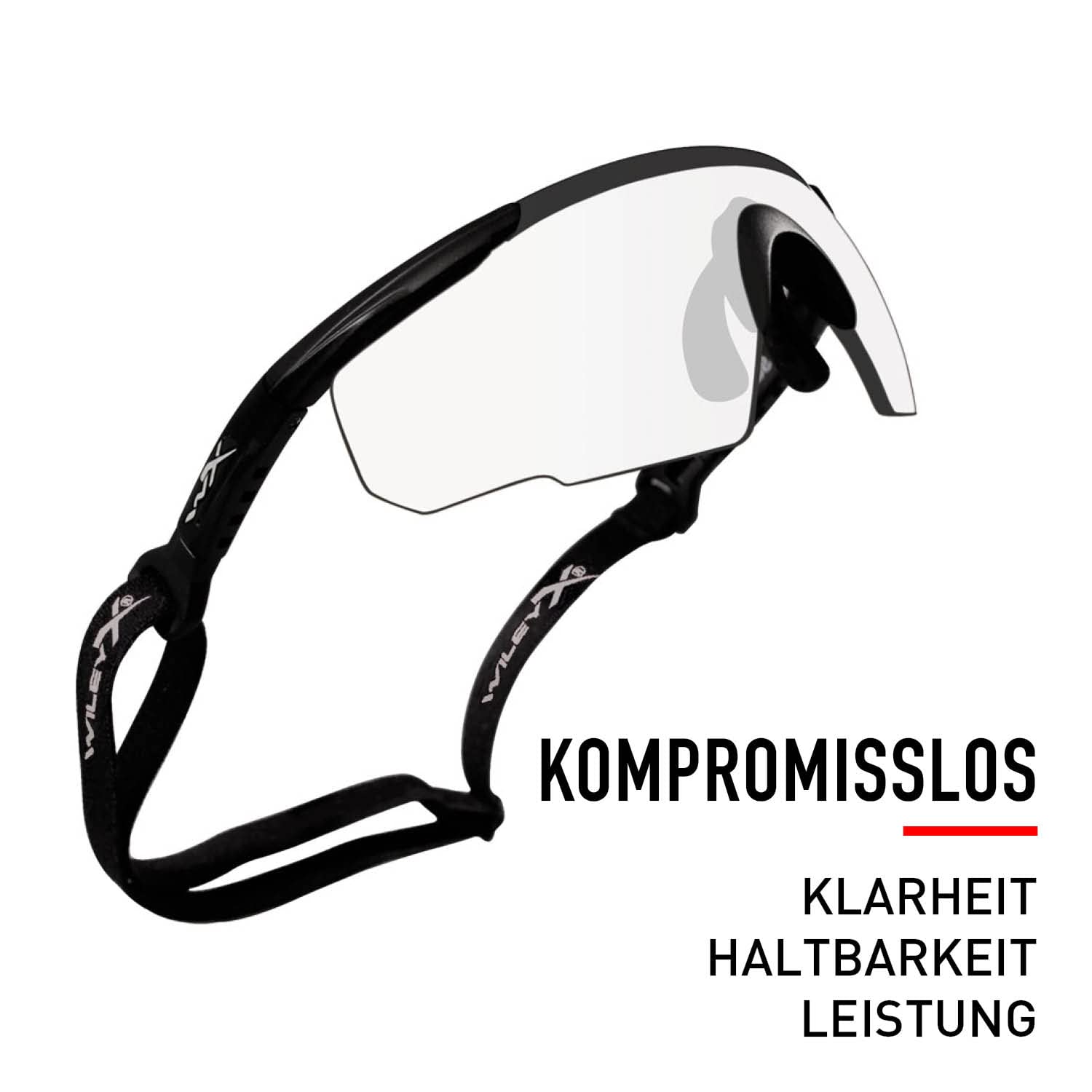 Wiley X | Saber Advanced | Schieأںbrille & Sportbrille Herren | Perfekt als Laufbrille Fahrradbrille & MTB Brille â”‚ 100% UVA/UVB-Schutz | Ideal bei Outdoor-Aktivitأ¤ten Airsoft Rennrad Schieأںen