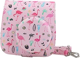 Hemobllo Bolsa De Câmera Para Protetor De Câmera Instantânea Para Estojo De Câmera Instantânea Para Estojo Padrão Adorável Para Filme Protetor De Câmera Estojo Rosa Mini9 Para Câmera