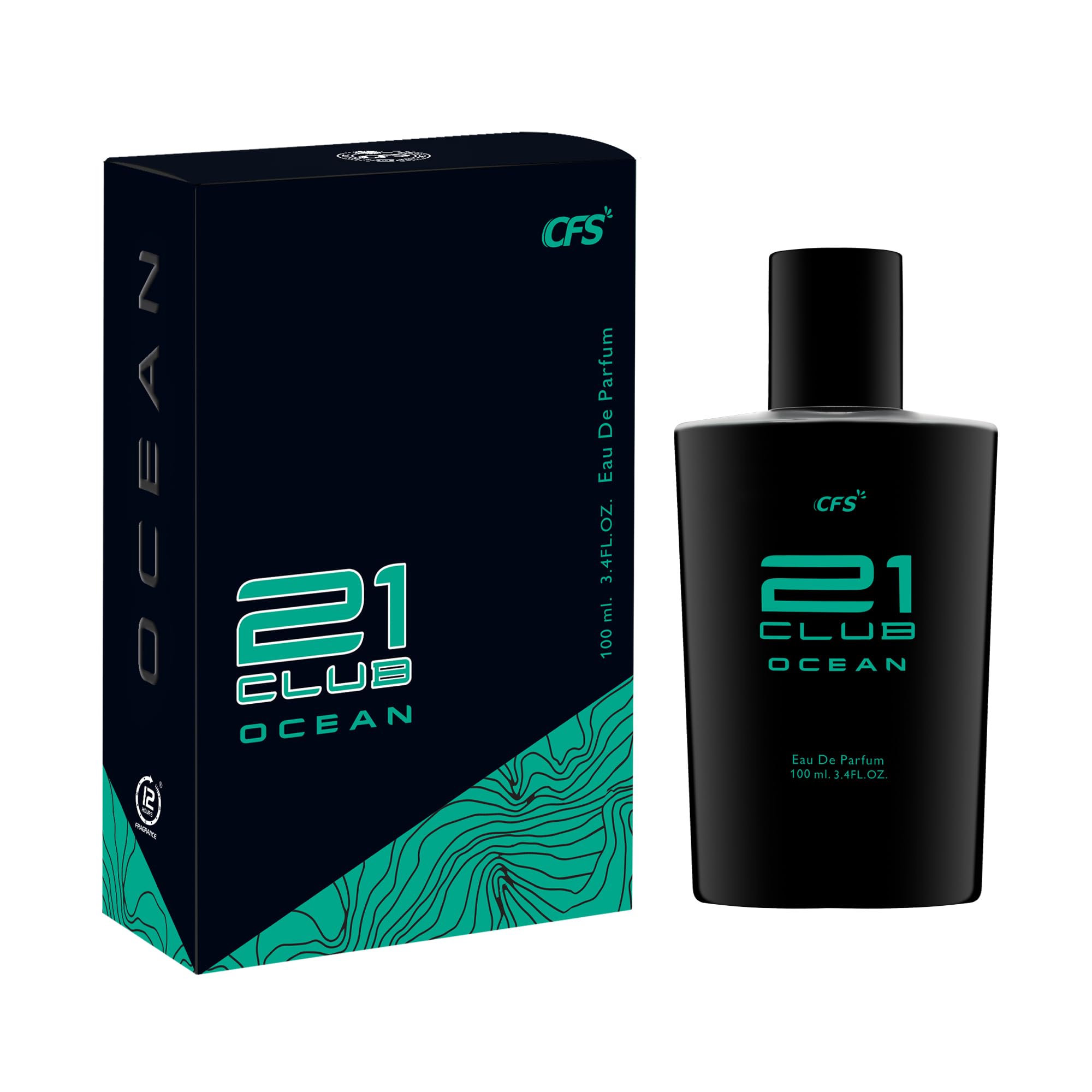 CFS 21 Club Ocean Eau De Parfum (EDP) 100 ml | Long Lasting Unisex Perfume | Fresh Marine Woody Fragrance | Premium French Perfume Oils | Daily Wear, Office & Date Night-image-46