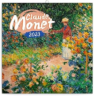 Calendar 2023, Claude Monet Wall Calendar, Monthly Calendar, 16 Month Hanging Calendar Sep 2022 - Dec 2023, 12x12 in.