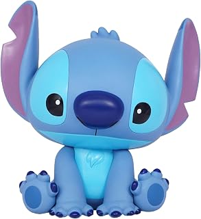 Disney Stitch 6-Inch PVC Figural Money Bank - Officially Licensed Piggy Bank for Kids & Lilo & Stitch Fans
