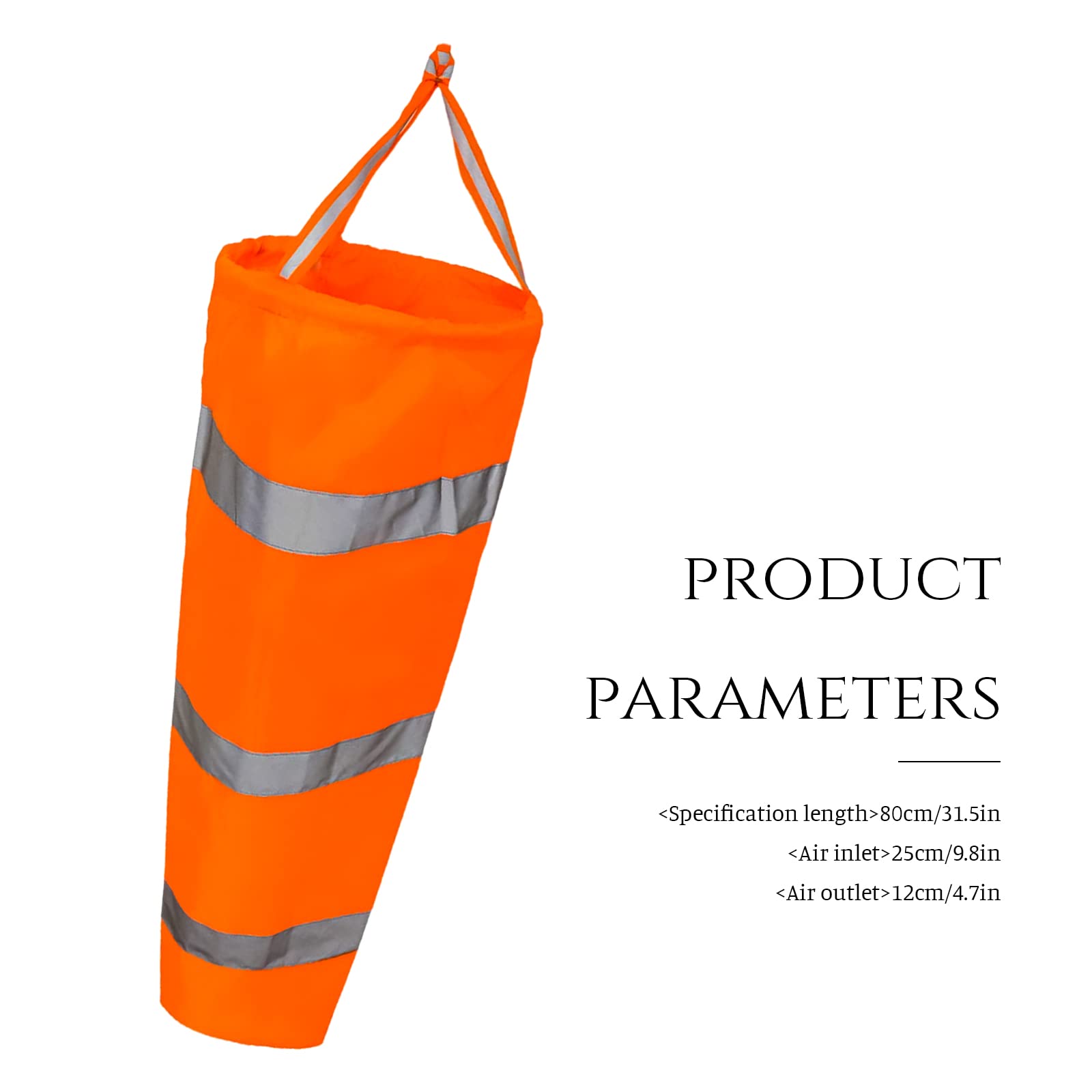 Manica A Vento Anley 30 Pollici - Per Esterni, Aeroporti, Fattorie | Arancione Riflettente, Nylon Resistente - Foto 10