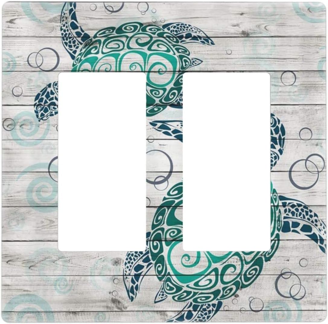 Amazon.com: Classical Turtle 2 Gang Double Rocker/Decora Light Switch ...