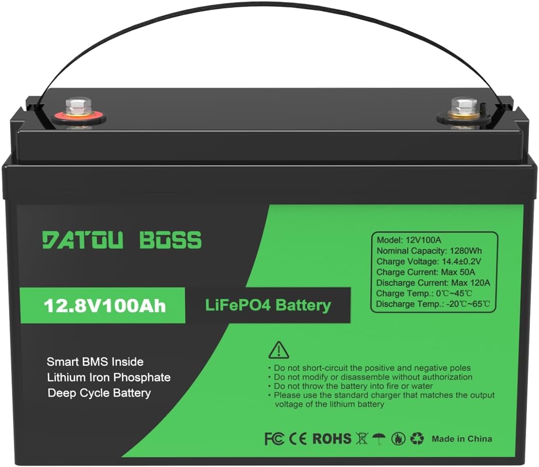 Amazon.co.jp: DATOUBOSS 12V 100Ah リン酸鉄リチウムイオンバッテリー