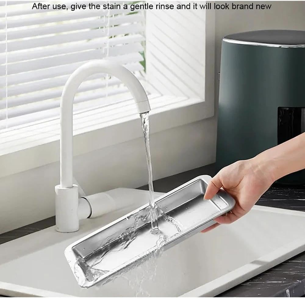 2-Pack Stainless Steel Ice Cube Trays - with Easy-Release Lever for 36 Large Cubes, Stackable Plastic-Free Freezer Mold, Vintage Eco-Friendly Ice Maker