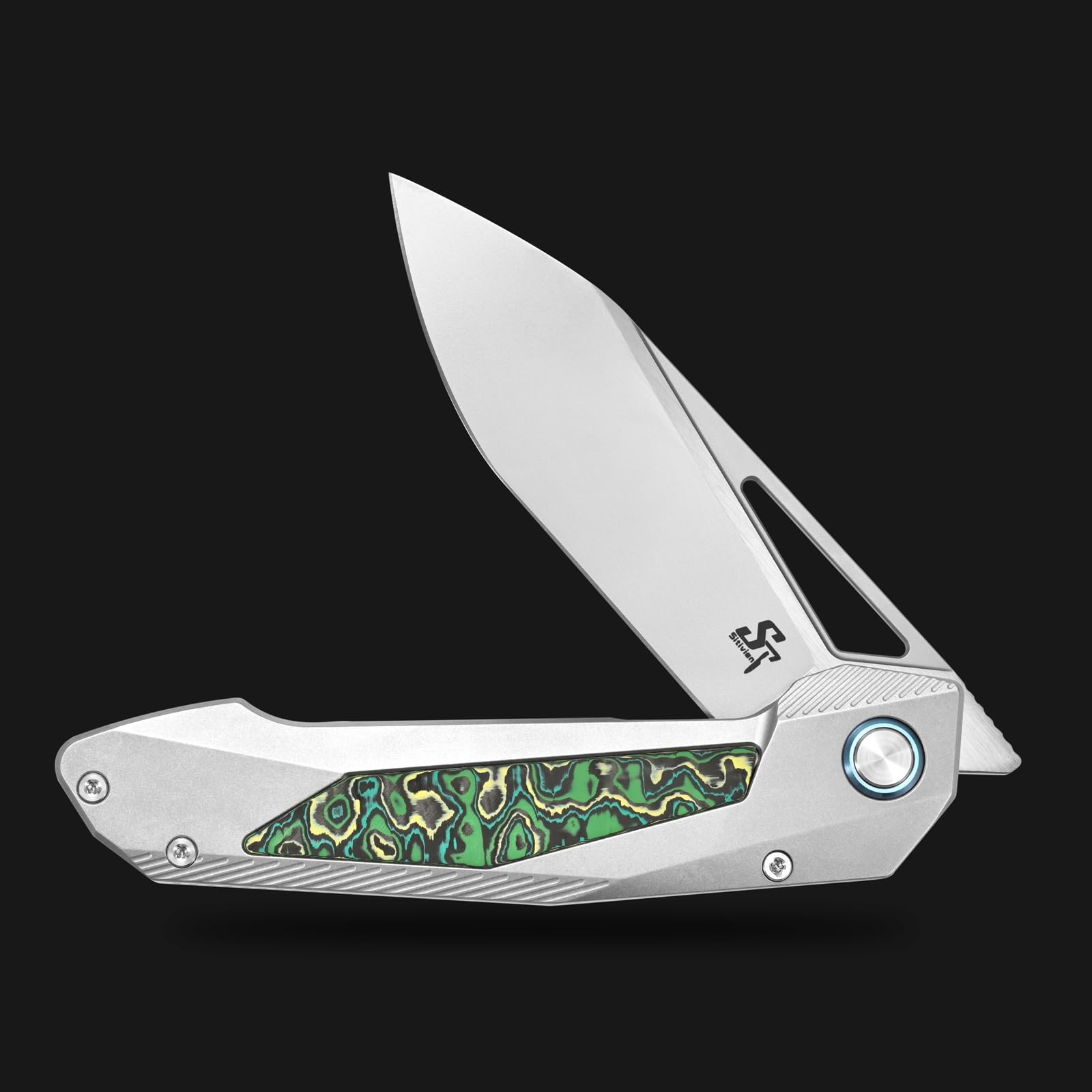 Amazon.com : Sitivien ST666 Folding Knife,Handmade M390