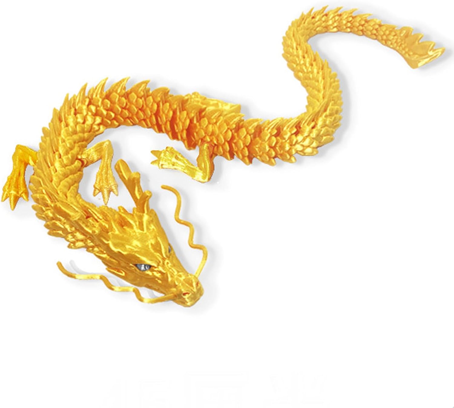 3D Printed Dragon Articulated Fidget Toy - Posable Flexible Dragon Toys for Car Decoration and Ornament Figures