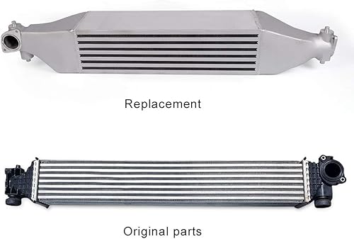 Miniatura 9 de G-PLUS Intercooler Turbo Preformance de montaje frontal compatible con Honda Civic 2016-2018 1.5L +16HP Bolt On FMIC Upgrade Intercooler Reemplazo