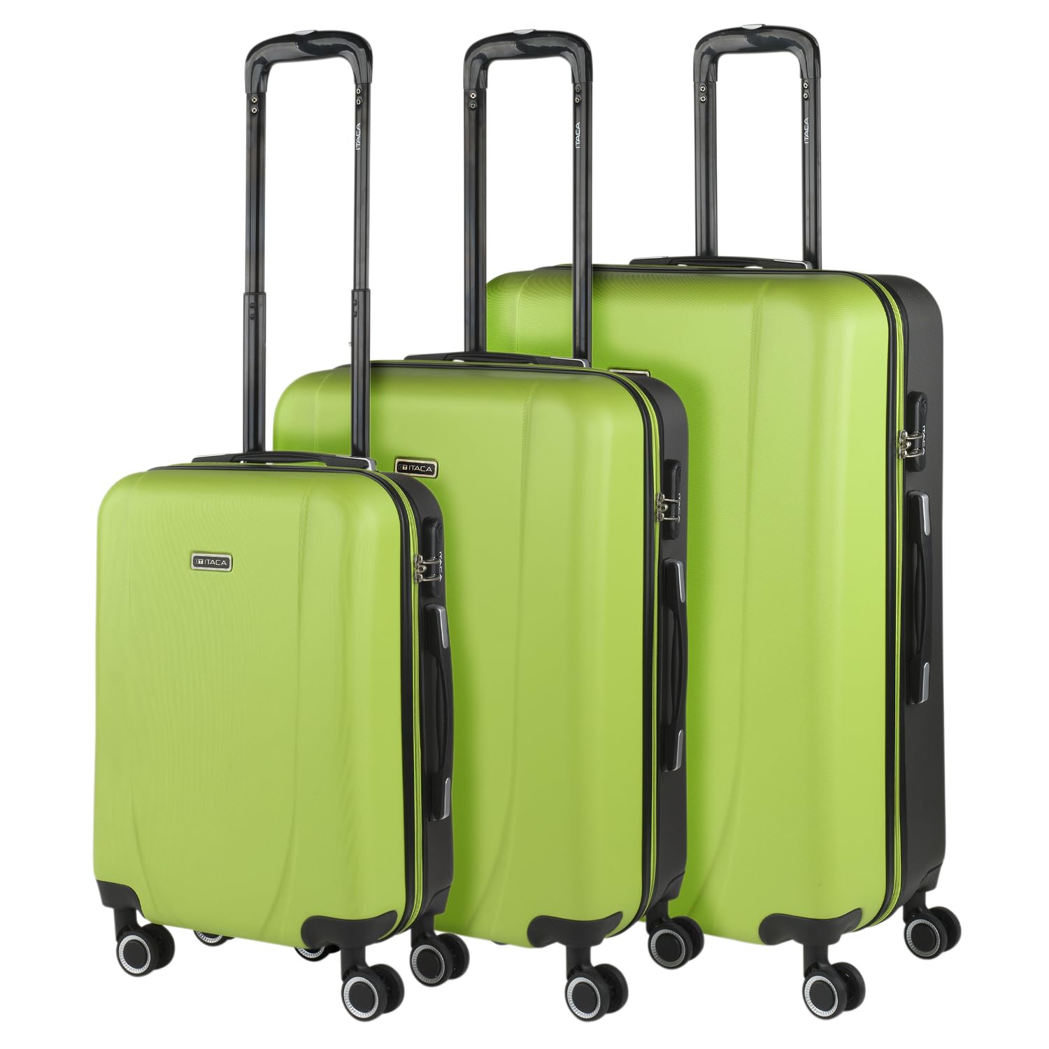 ITACA - Maleta de Cabina 55x40x20 - Maletas De Viaje Cabina Rígidas Trolley con 4 Ruedas Dobles para Avion Ligera Equipaje De Mano Candado de Combinación. Compatible Ryanair, Verde Menta — view 37