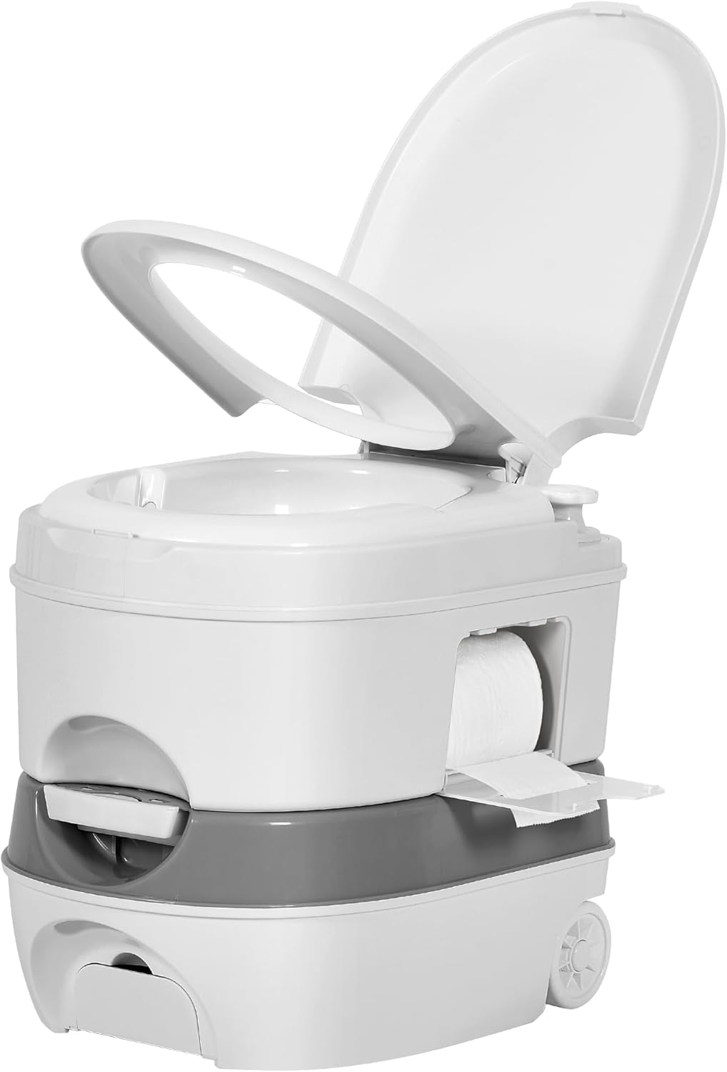 YITAMOTOR 6.34 Gallon Portable RV Toilet Camping Porta Potty with Paper Collection, Indoor Outdoor RV Toilet with Handle Pump, Leak-Proof for RV Travel, Boat, Trips, Outdoors
