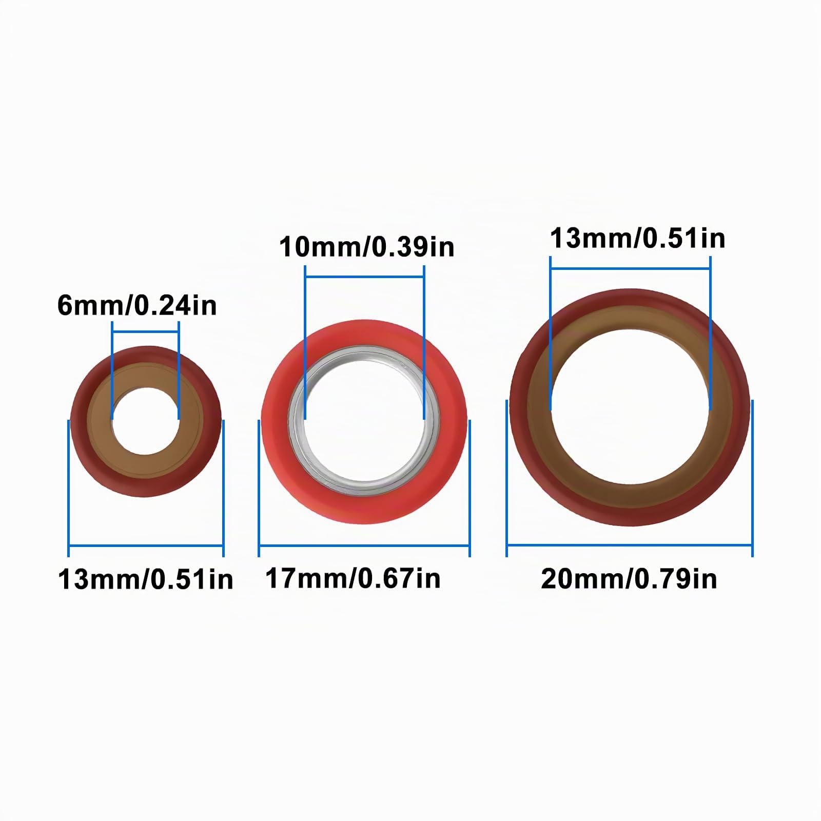 6 Pièces Joints de Condenseur de Climatisation pour Voiture DS7Z19B596A 5181037 Compatible avec Ford