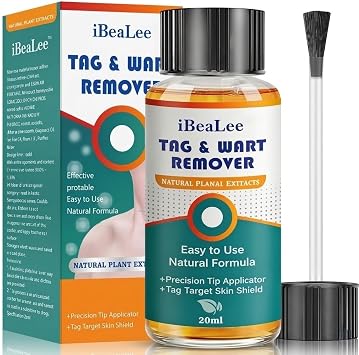 Wart Remover Liquid - 12% Salicylic Acid - Fast Acting Wart Freeze Off for Plantar Wart, Genital Wart, Common Wart, Flat Wart, Corn, Callus on Toenails and Fingernails - 20ml