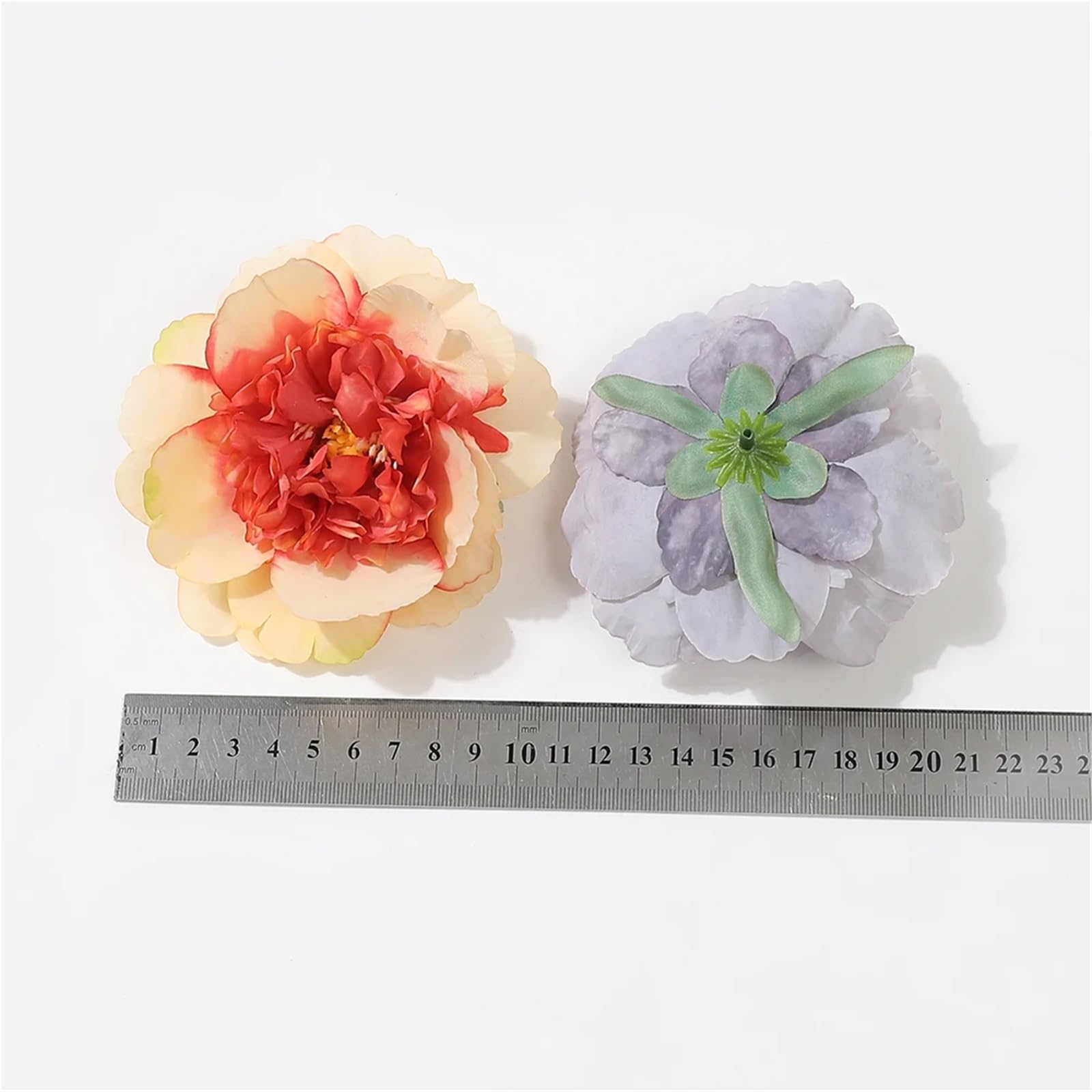 20 fiori artificiali, rose di seta, for decorazioni nozze, casa, cameretta, accessori for ghirlande fai da te Per Decorazioni(White)