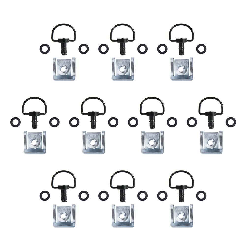 Fissaggi A Sgancio Rapido Per Moto - Anello A D 17mm, Nero, Confezione Da 10 - Foto 8