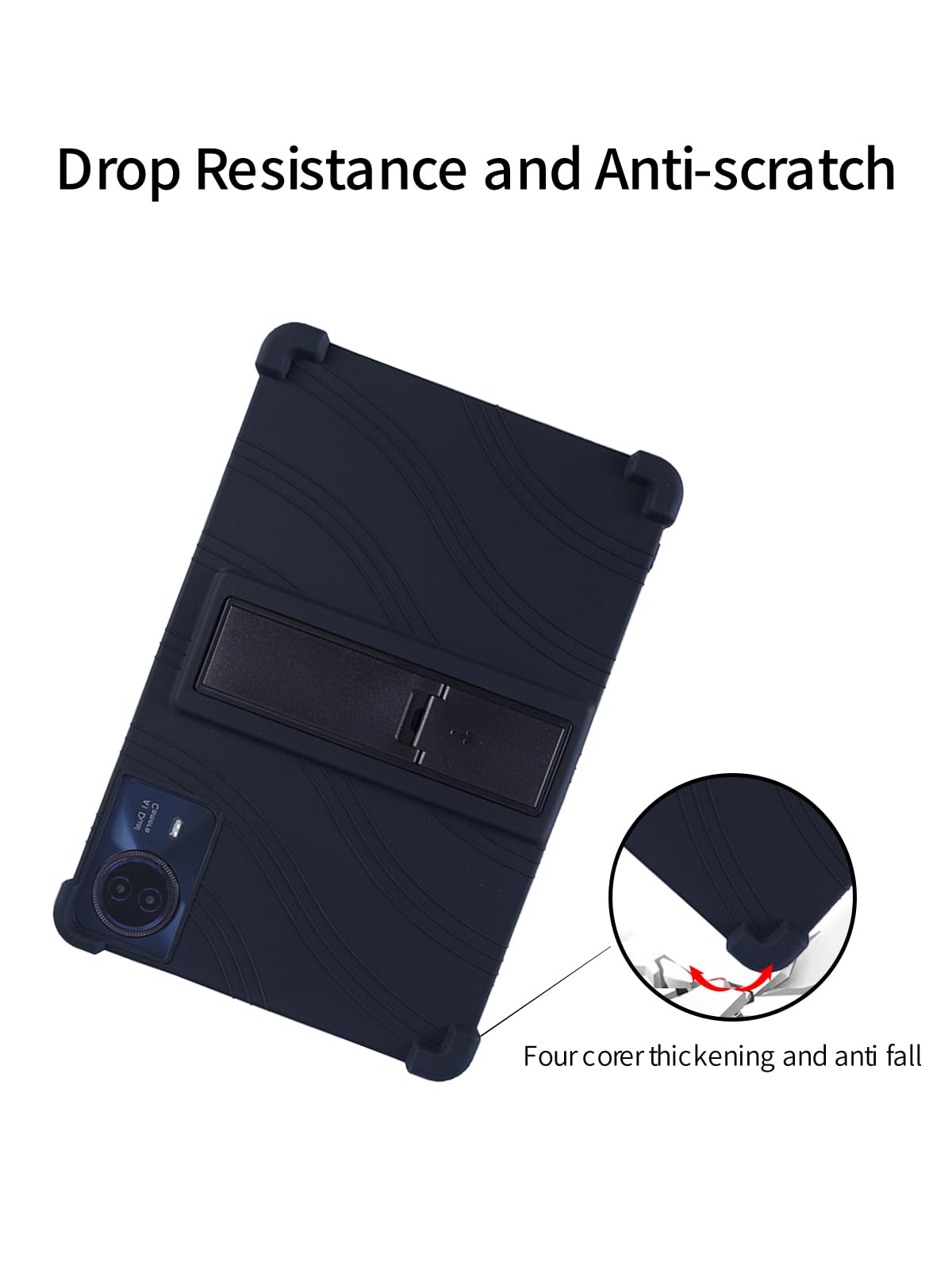 BOVUGAC - Funda para tablet TECLAST T65Max de 13 pulgadas, silicona suave, ajustable, a prueba de golpes, apta para niños, para TECLAST T65Max de 13 pulgadas (negro)