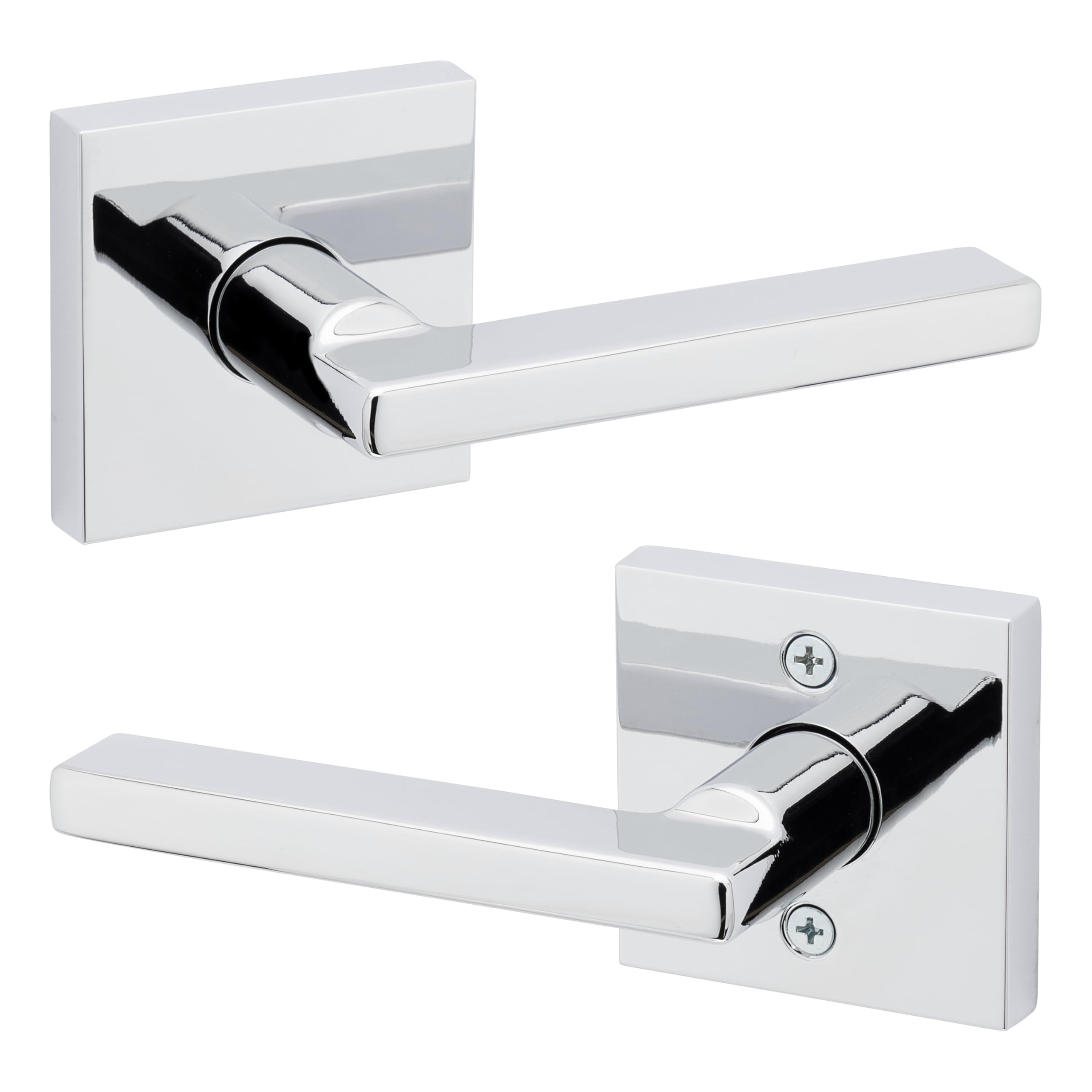 Weiser Halifax Polished Chrome Door Handle, Reversible Passage